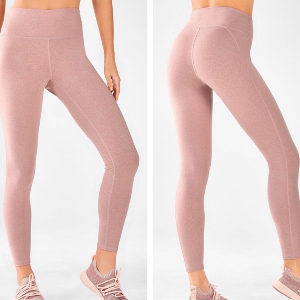Fabletics 7/8 Light Pink Leggings